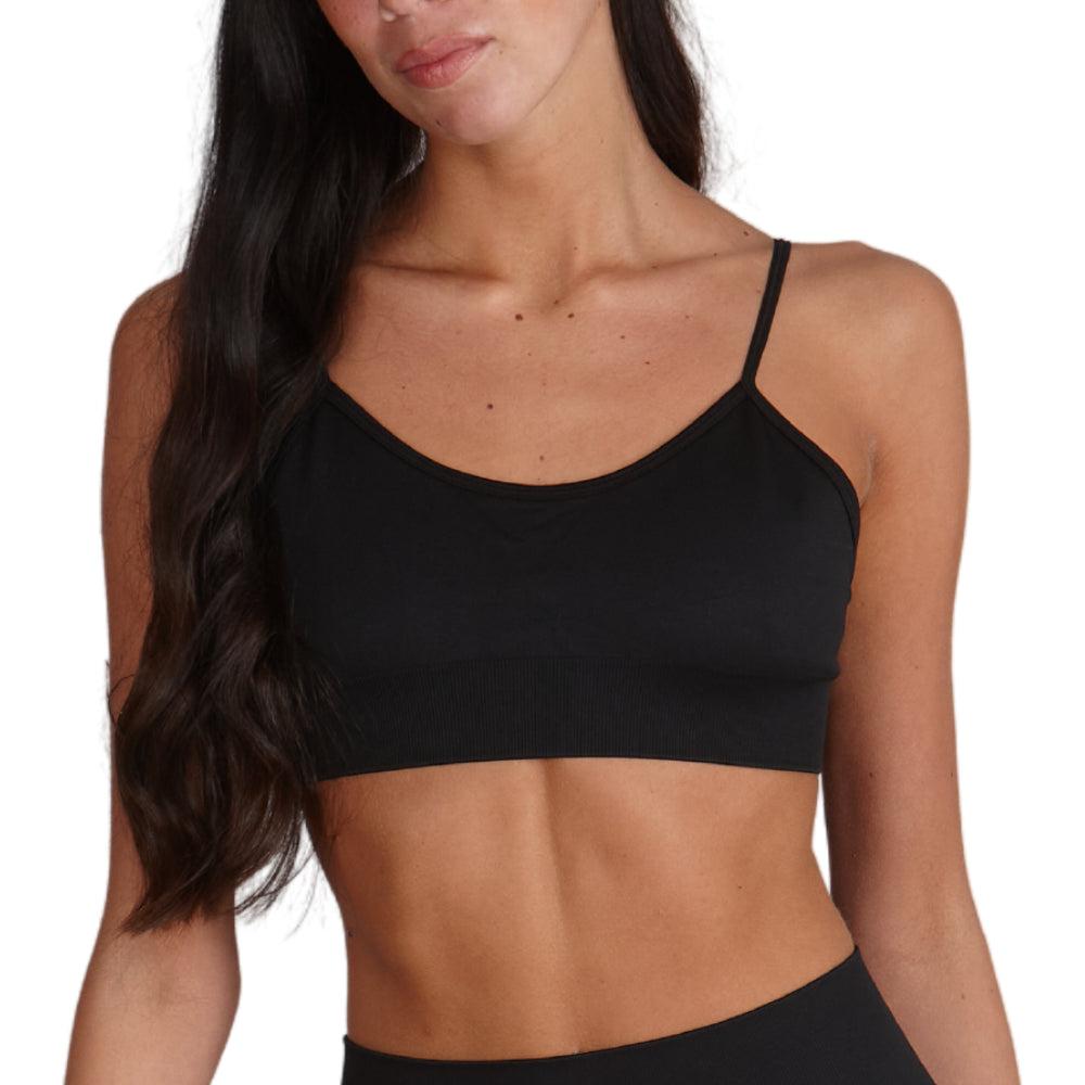 SLKY Logo Activewear Bralette SAWBP-BLK