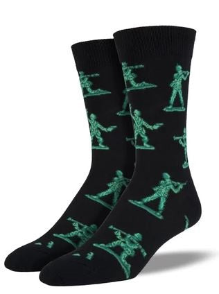 SockSmith Men's Black Army Men Socks