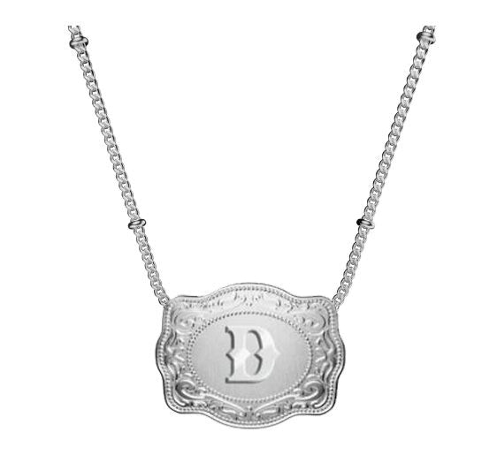 SpurWest Initial D Necklace SLV-BC-D