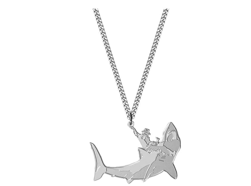 Spurwest Shark Wrangler Necklace SLV-CC-600