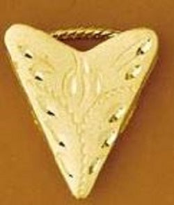 SS4505 Triangle Etched Gold Scarf Slides