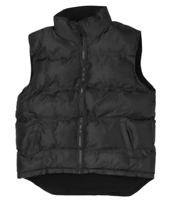 Steintex Black Mens Puffer Vest 7921 BLK