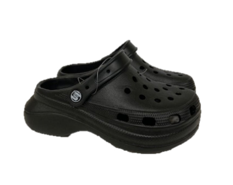 Surf7 Black Kids Clogs FF379K-BLK