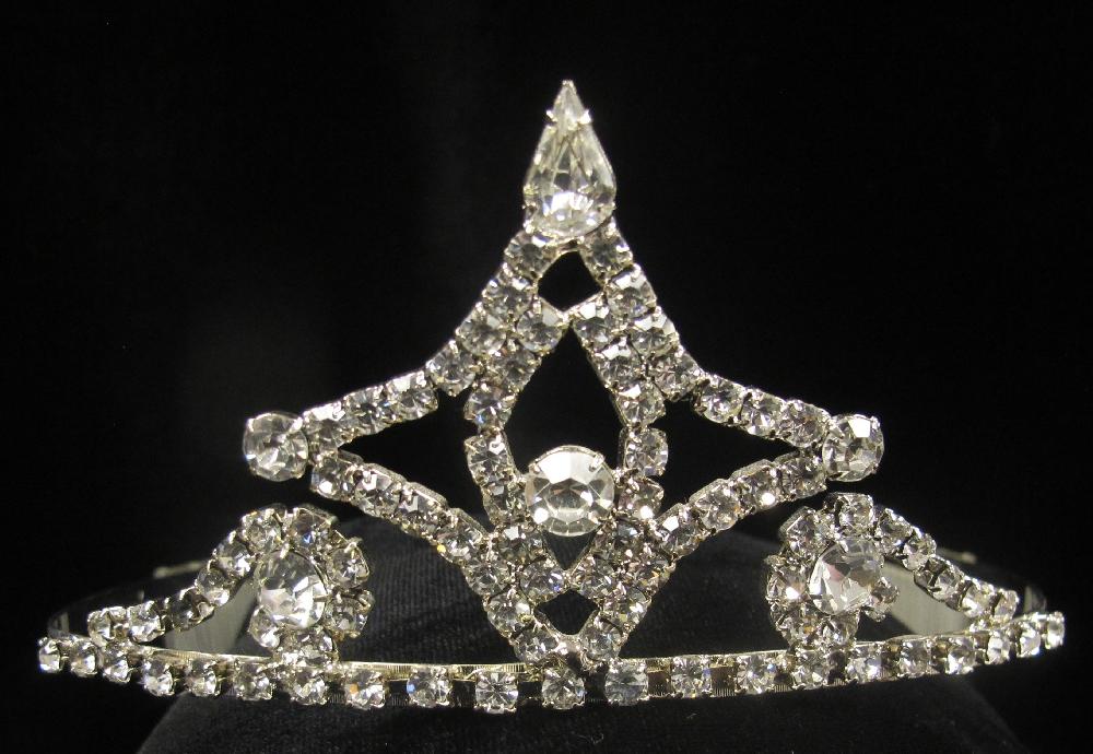 T-143 RHINESTONE TIARA DISC