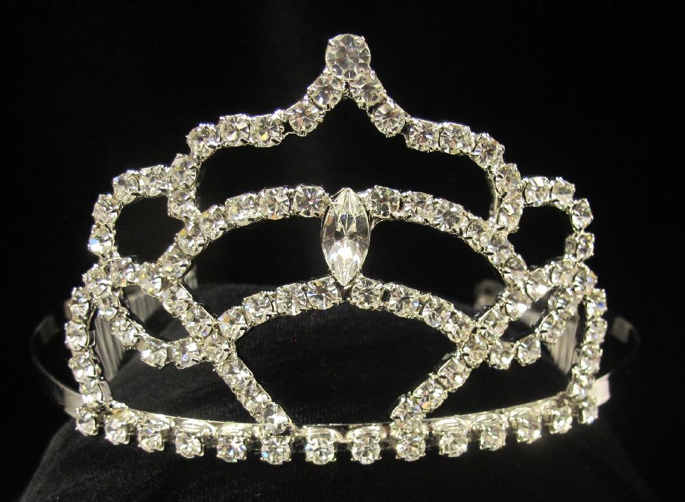 T-27 Rhinestone Sparkling Tiara Headpiece