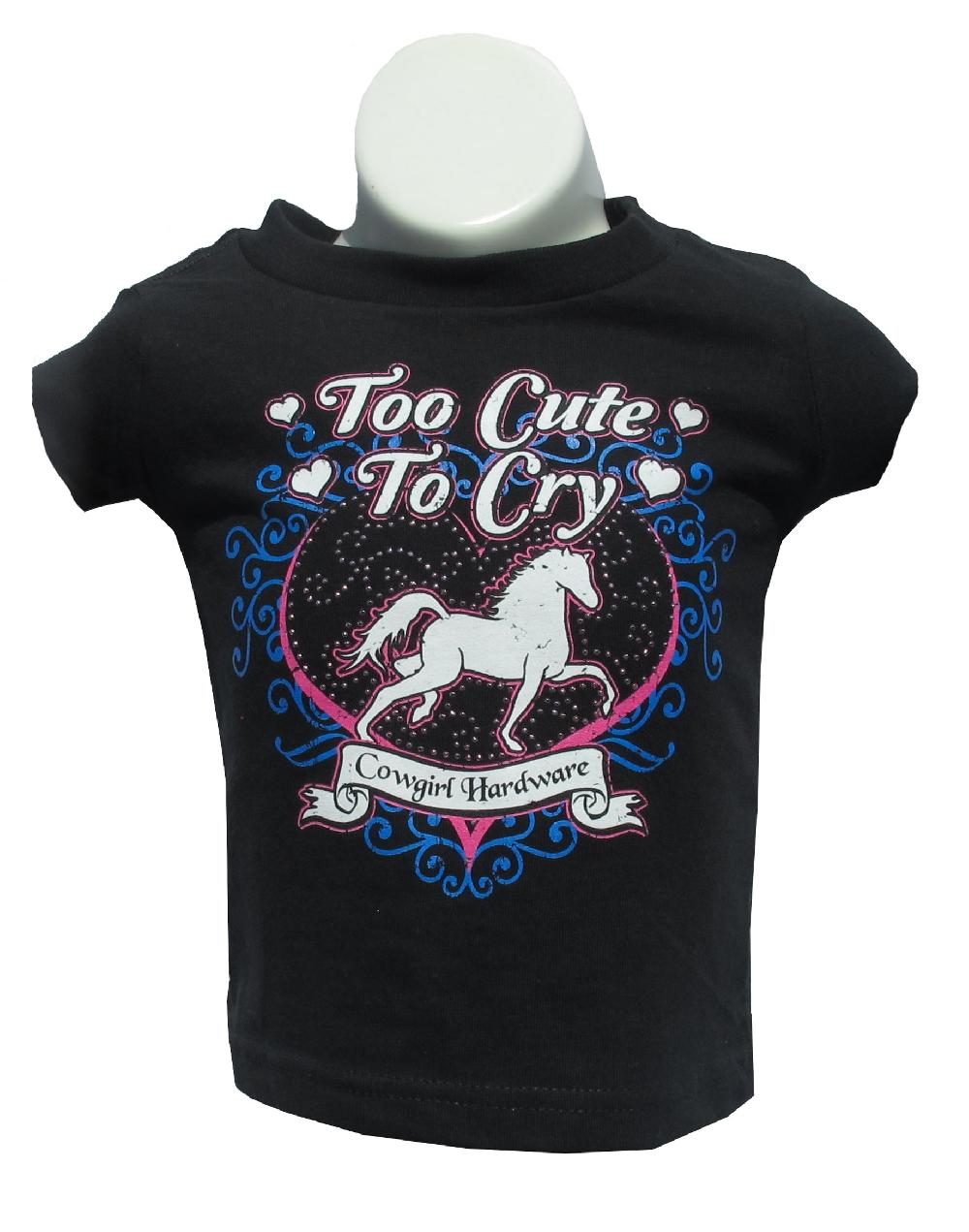 TOOCUTETOCRY Black Girls Tee-Shirt