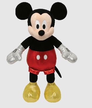 TY Black Mickey Mouse w/Sparkle 90158