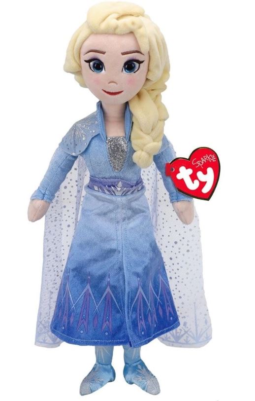 TY Sparkle Frozen Elsa Plush Toy 02305