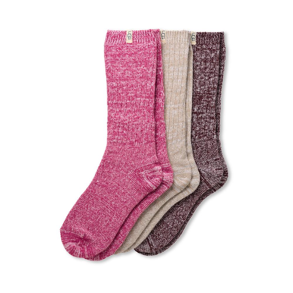 Ugg Rib Knit Slouchy Crew Sock 3 pk 1119874