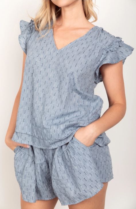 Very J Solid Cotton Woven Top NT11539