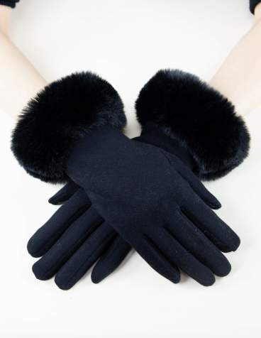 Very Moda Faux Fur Cuff Gloves GL12270