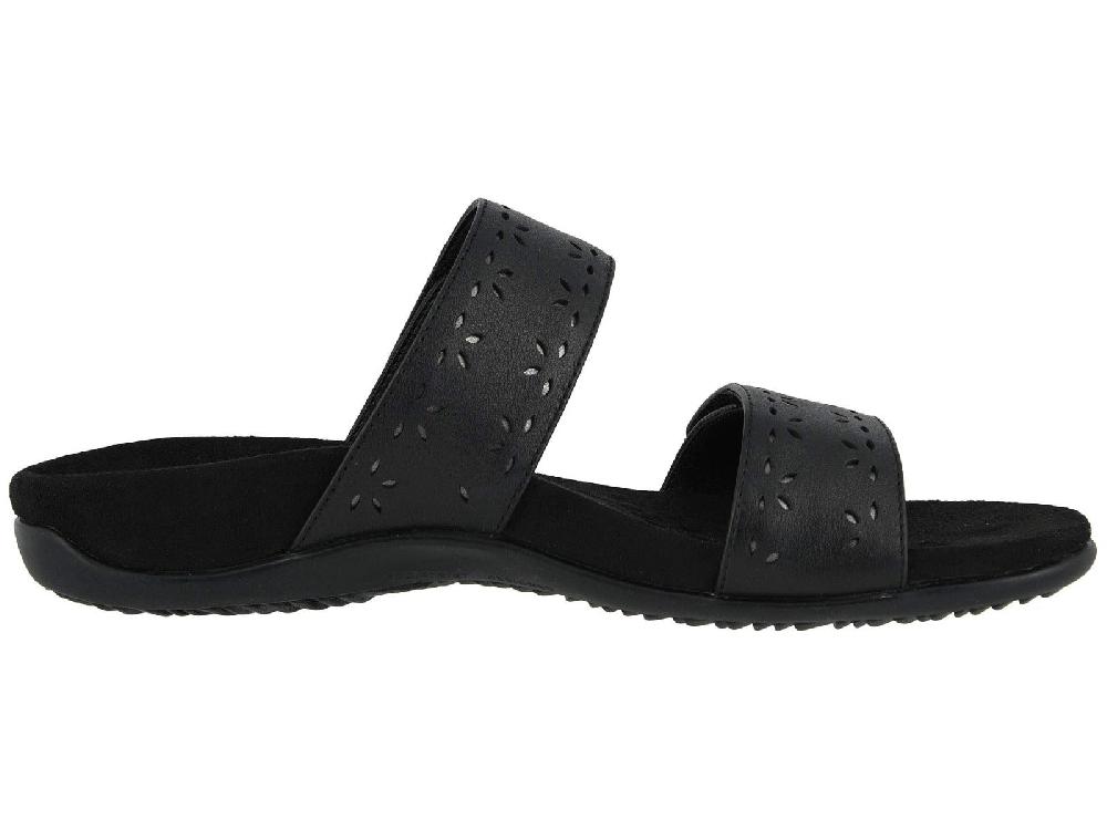 Vionic Black Randi Womens Slide On Sandals
