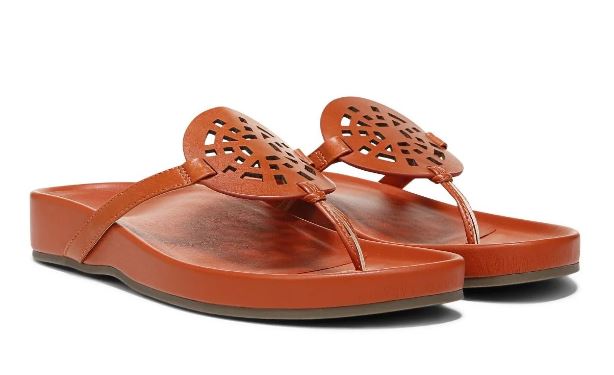 Vionic Clay Solari Womens Toe Post Sandals