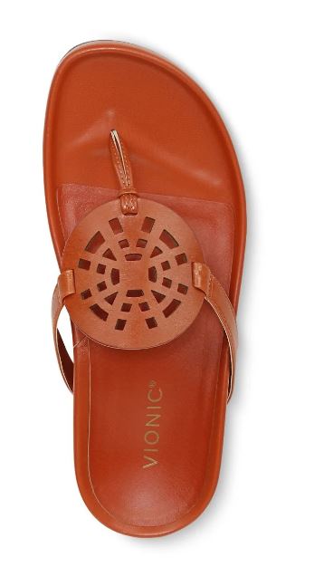 Vionic Clay Solari Womens Toe Post Sandals