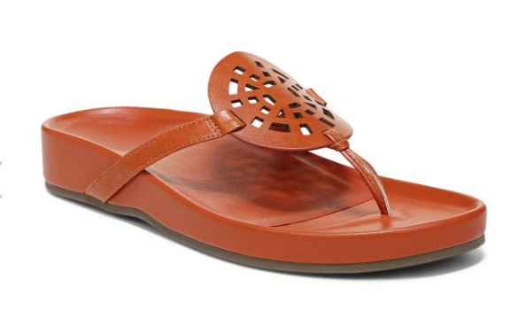 Vionic Clay Solari Womens Toe Post Sandals