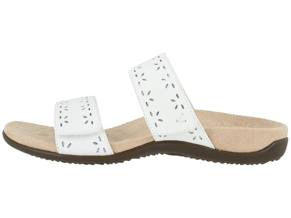 Vionic White Randi Comfort Slide On Sandals
