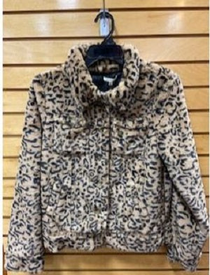 Well Made Ladies Leopard Print Coat BJ1036