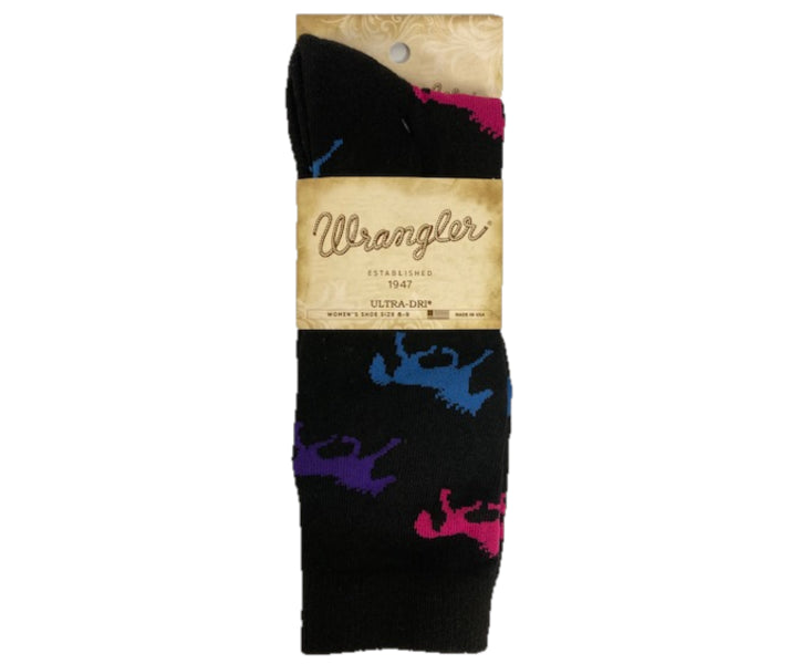 Wrangler Black Socks for Women 09406-L-BLK