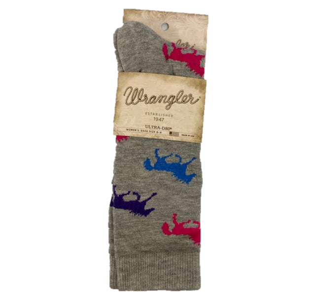 Wrangler Grey Socks for Women 09406-L-GRY