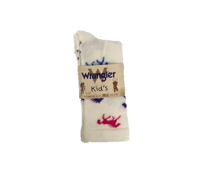 Wrangler White Socks for Girls 09406-G-WHT