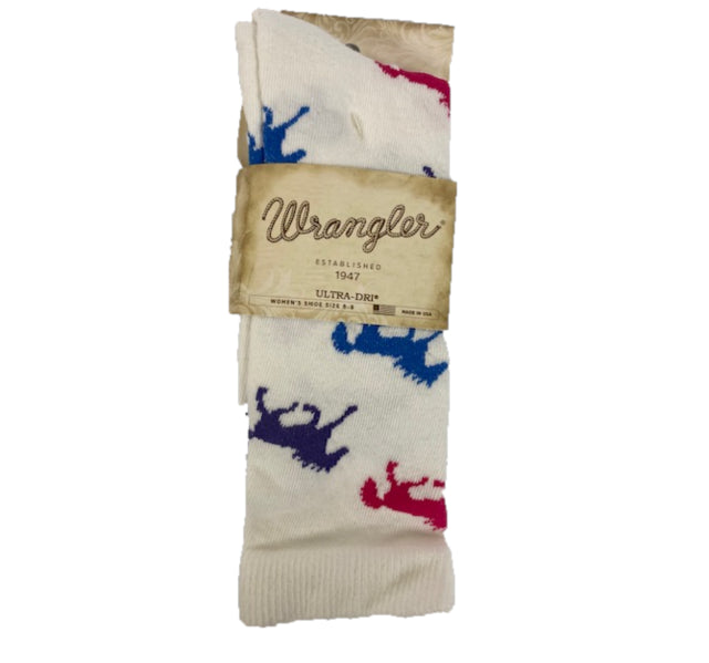Wrangler White Socks for Women 09406-L-WHT