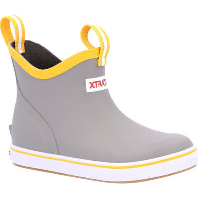 Xtratuf Grey Kids Ankle Deck Boots XKAB-107