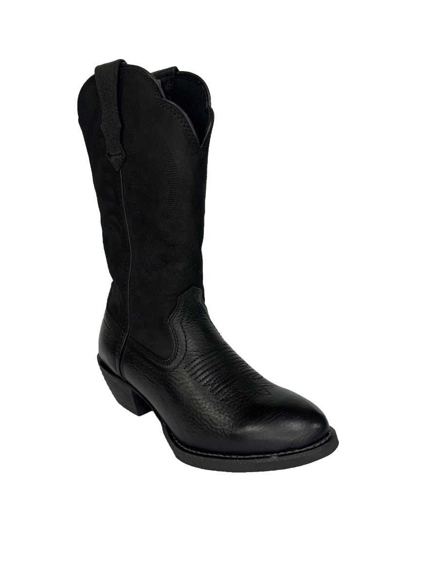 Lebo's 1923 Women's Black Leather Round Toe Western Boots L1200