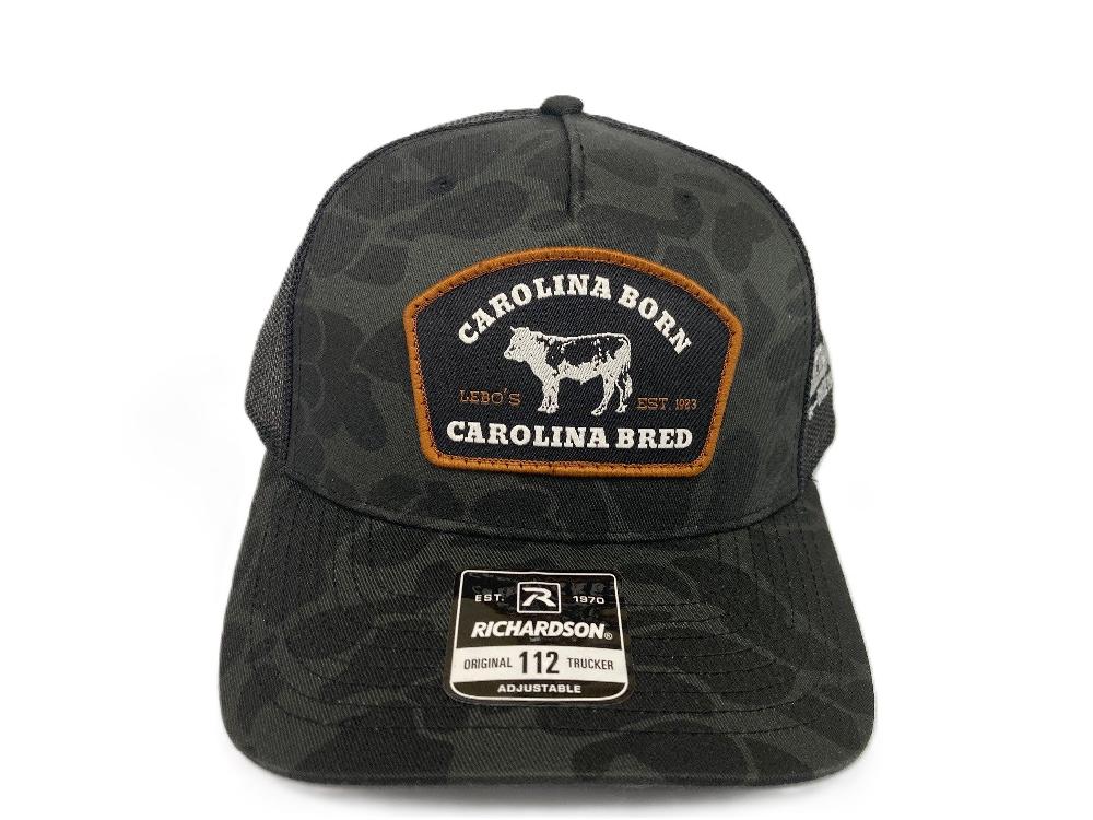 Lebo's Black/Camo Carolina Born Carolina Bred Richardson 112 Trucker Hat 112PFP-SBDB-V2