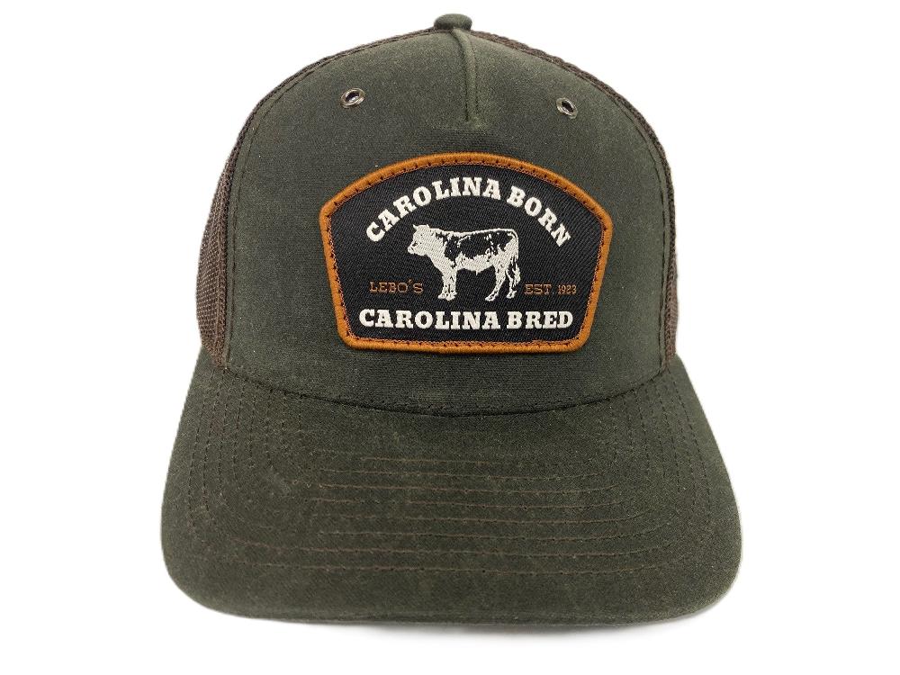 Lebo's Dark Olive/Coffee Carolina Born Carolina Bred 112 Trucker Hat 112WH-DKOLCF-V2