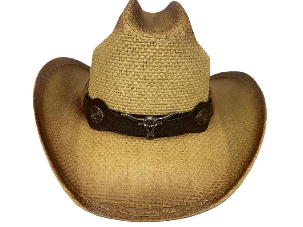 Lebo's Tan Straw Fashion Men's Western Hat ZA221
