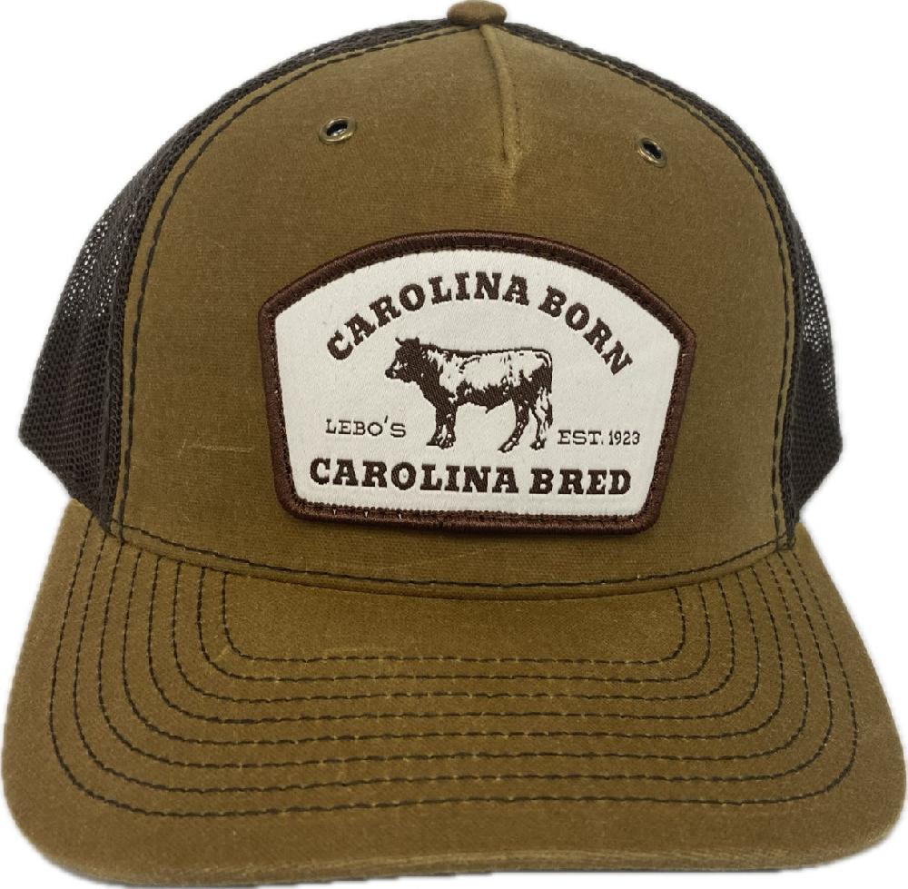 Lebo's Whiskey/Brown Carolina Born N Bred Patch Snapback Hat 112WH-WKBN-BRED