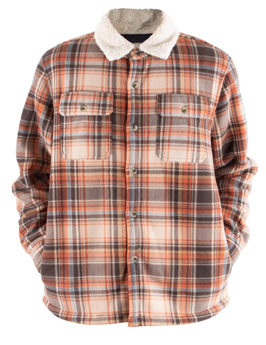 Lee Hanton Brown Plaid Men's Heavy-Weight Shacket MFJ506-BT