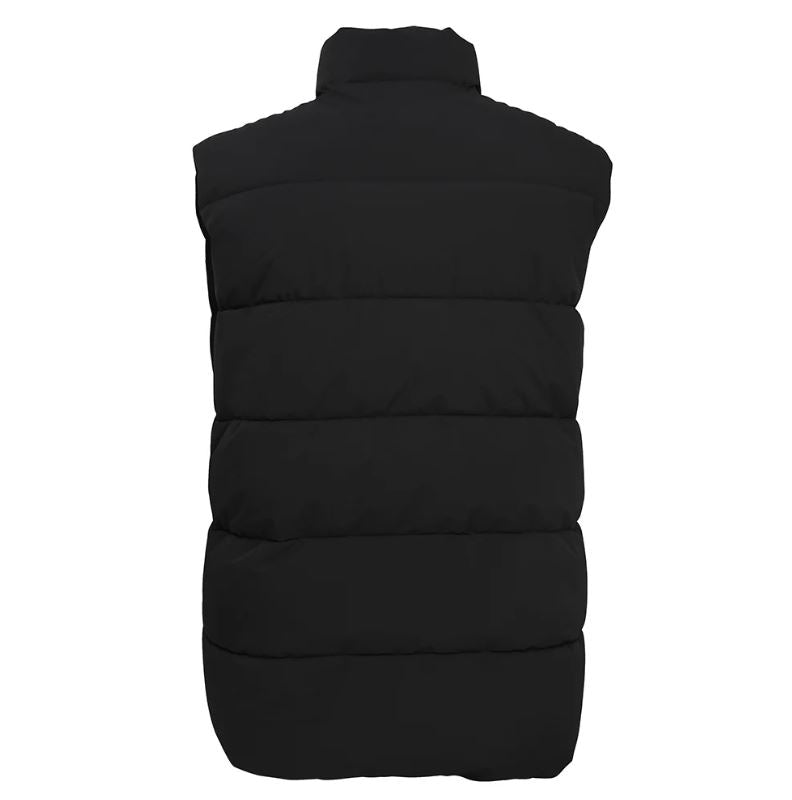 Lee Hanton International Black Solid Full Zip Puffer Vest MV808-BLK