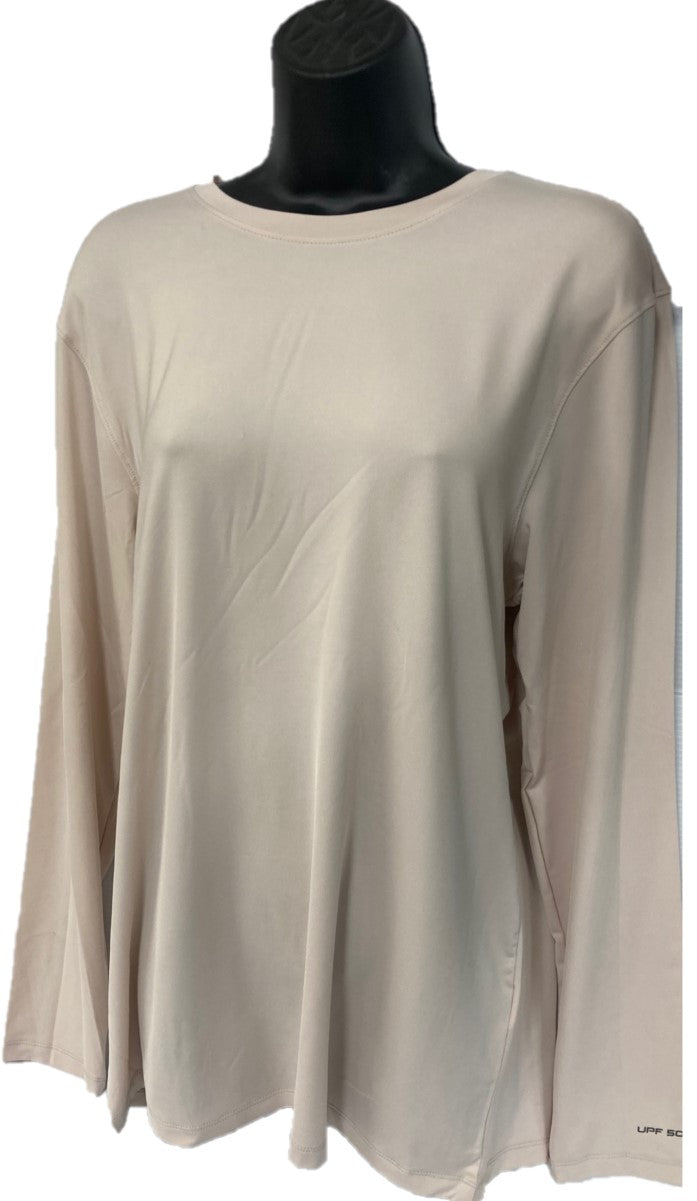 Light Tan UPF 50 Plus Sun Protection Unisex Longsleeve Shirt 222-LTTAN