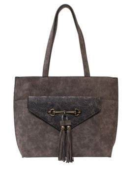 Liz Soto Women's Grey Lisa Grey 2 n 1 Tote 3295-1