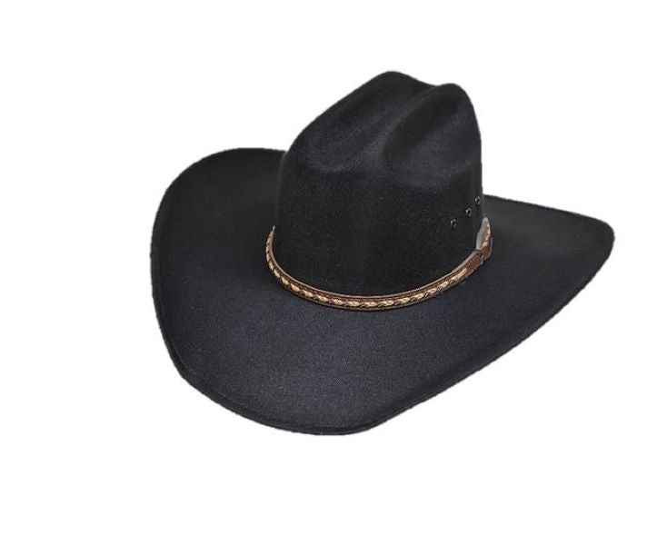 Lone Star Hats Black Kimble Unisex Hat with Hat Band 19WLLBE