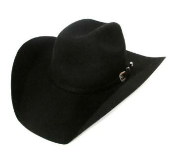 Lone Star Premium Black Low Crown Wool Felt Cowboy Hat 519RCAWL