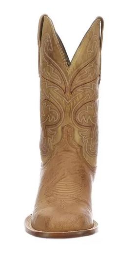 Lucchese Barnwood/Antique Saddle Lance Smooth Ostrich Mens Boots CL1028.W8