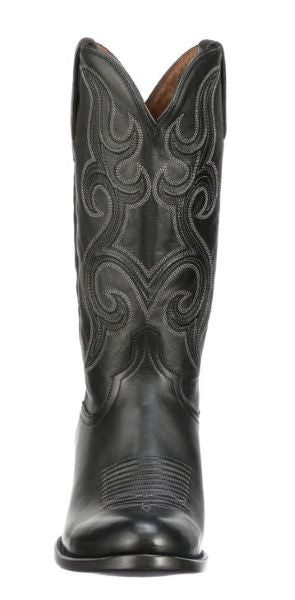 Lucchese Black Baker 12 Inch Cowhide R Toe Men's Boots M3430.R3-1001