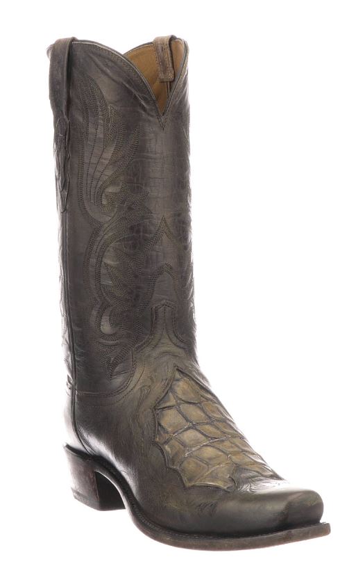 Lucchese Bynum Stone Goat Mens Western Boots N1177.73