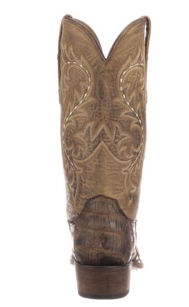 Lucchese Chocolate Burke Men's Alligator Leather 12 Inch 7 Toe Boots M3195.74-2012