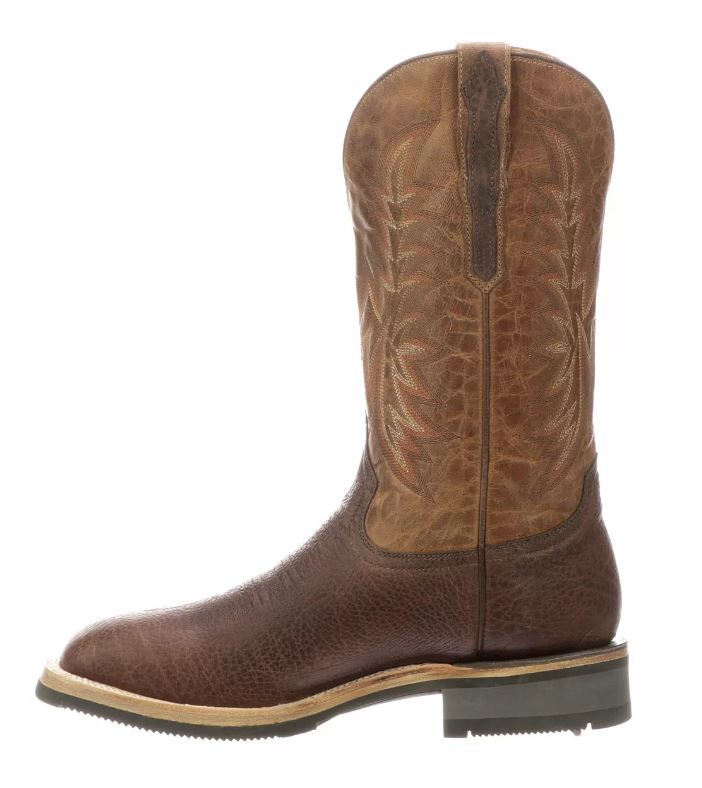 Lucchese Chocolate/Peanut Rudy Mens Western Boots M4090.WF