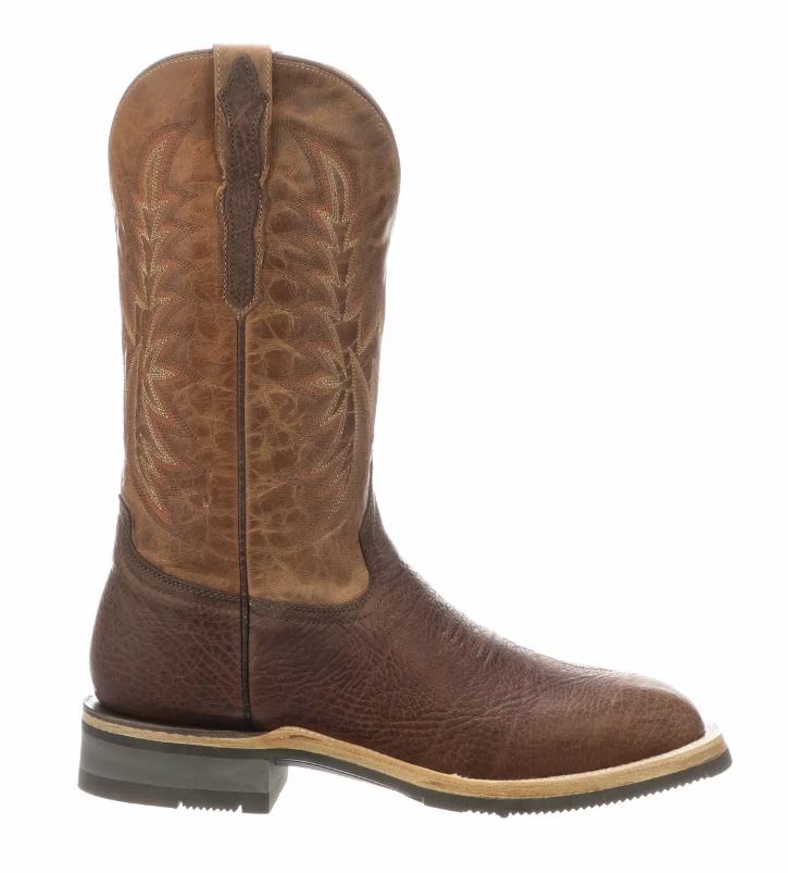 Lucchese Chocolate/Peanut Rudy Mens Western Boots M4090.WF