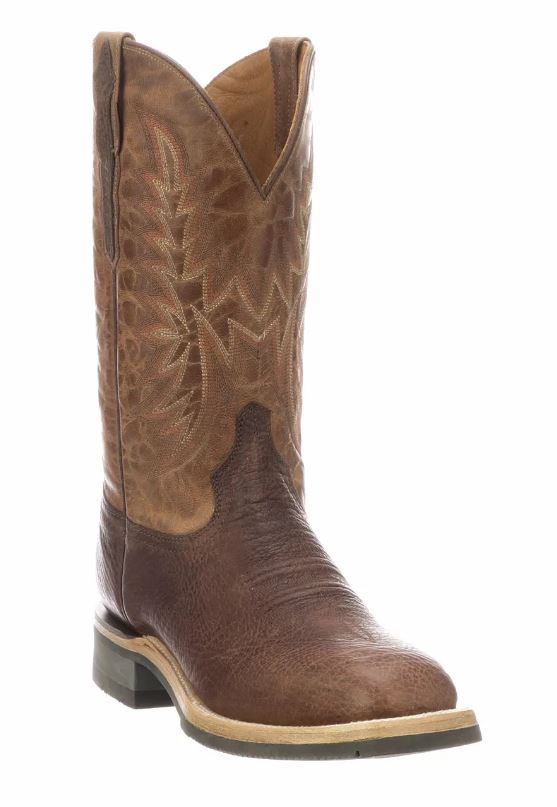 Lucchese Chocolate/Peanut Rudy Mens Western Boots M4090.WF