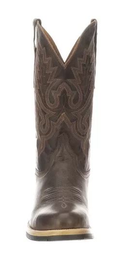 Lucchese Dark Brown Rusty Mens Roper Style Mens Boots M0028.CF