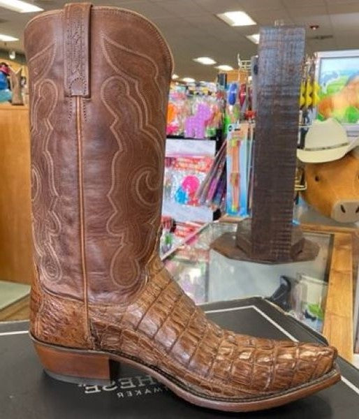 Lucchese Men's Franklin Tan Crocodile Boot N1151.53