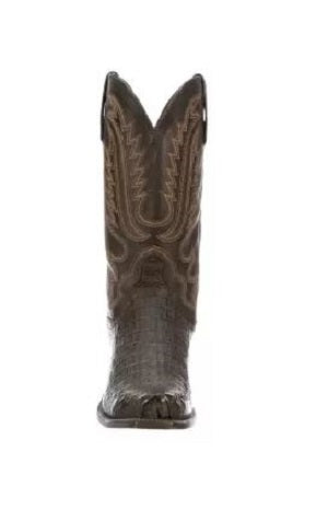 Lucchese Men's Walter Barrel Brown/Chocolate Crocodile Boot N1159.73