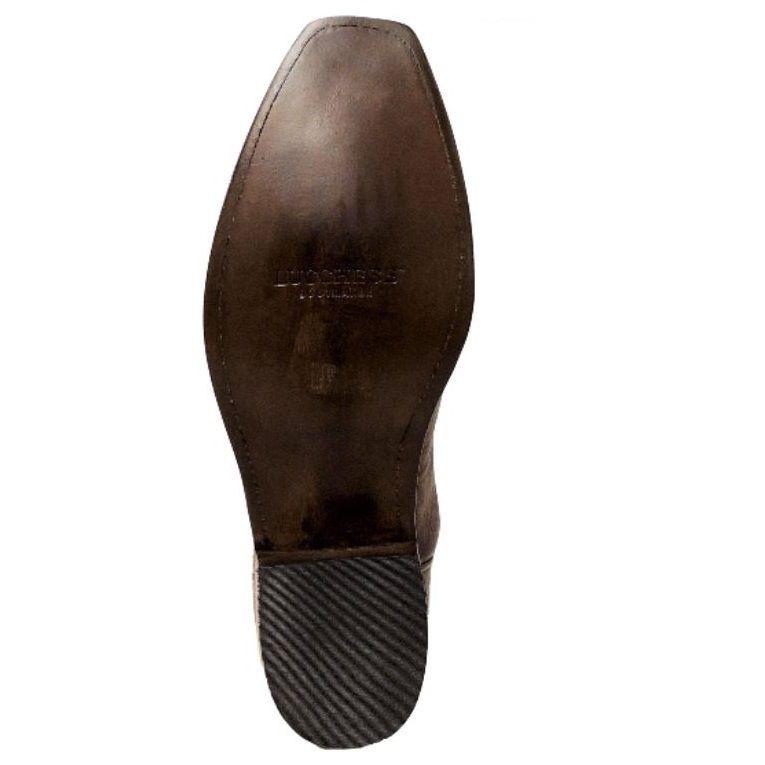 Lucchese Nathan Burnished Barnwood Smooth Ostrich Mens Snip Toe Boots N1160.74