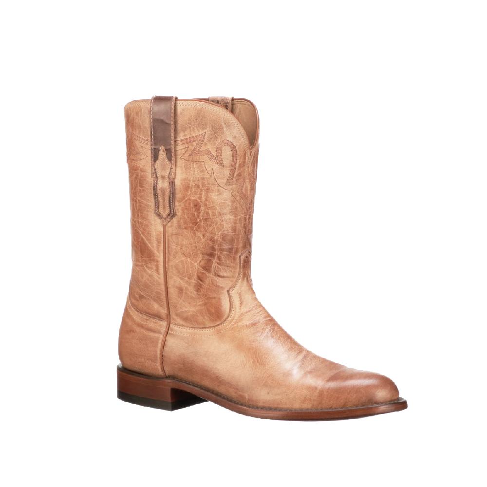 Lucchese Tan Goat Sunset Roper Men's Mad Dog Goat Leather Boots CL6506.C2-2532
