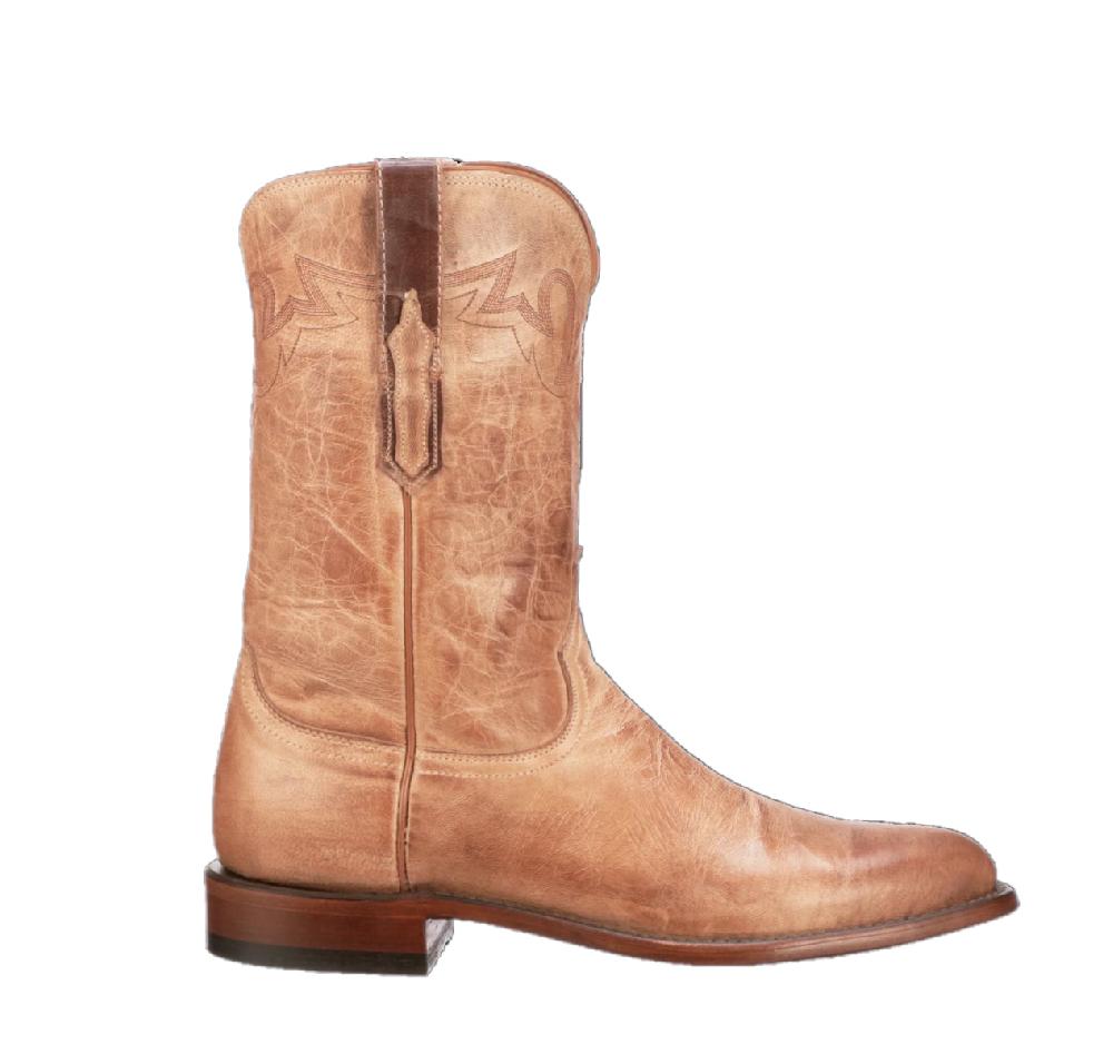 Lucchese Tan Goat Sunset Roper Men's Mad Dog Goat Leather Boots CL6506.C2-2532